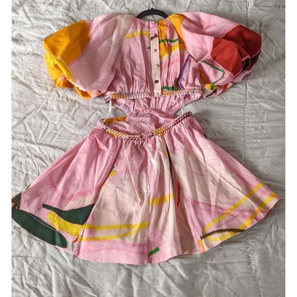 BNWT Aje Capucine Puff Sleeve Mini Dress Size 10 - Picture 3 of 16